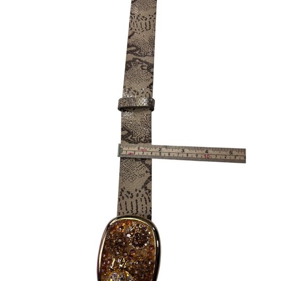 Cochni Bronze Belt With Glitter Buckle In Gift Box - Picture 9 of 9